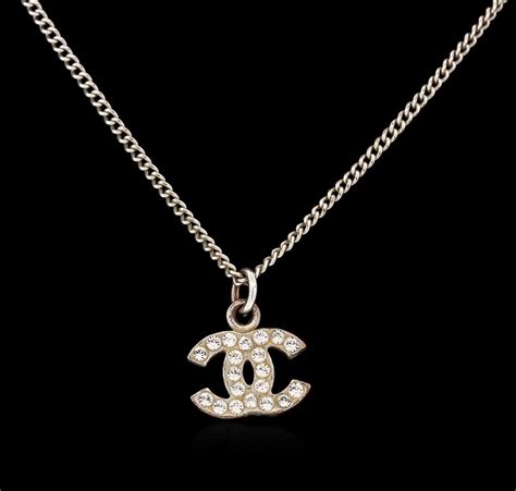 chanel logo necklace long|chanel necklace logo cheap.